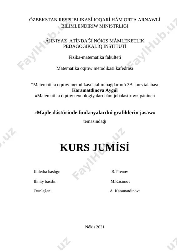 motj kurs jumisi. — DOCX