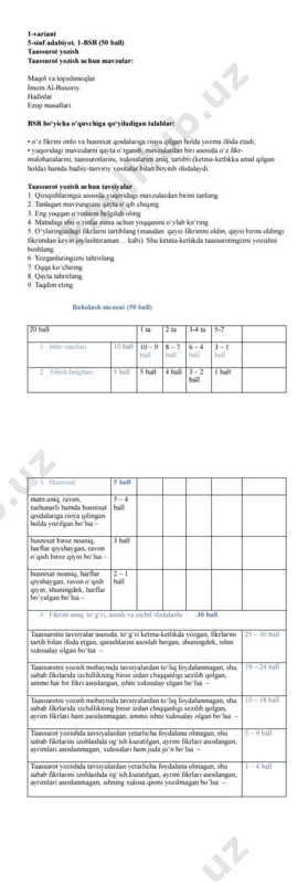 5-sinf adabiyot bsb @summativ_formativ_baholash — PDF