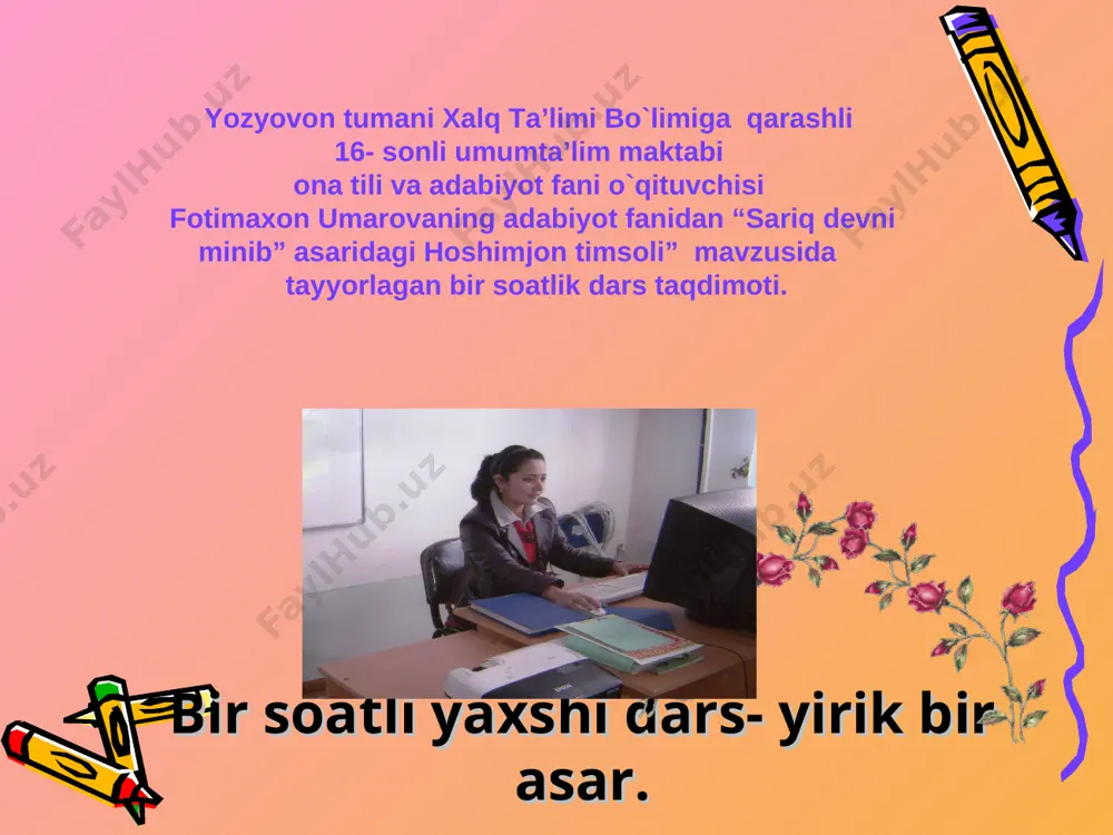 sariq devni minib — PPT