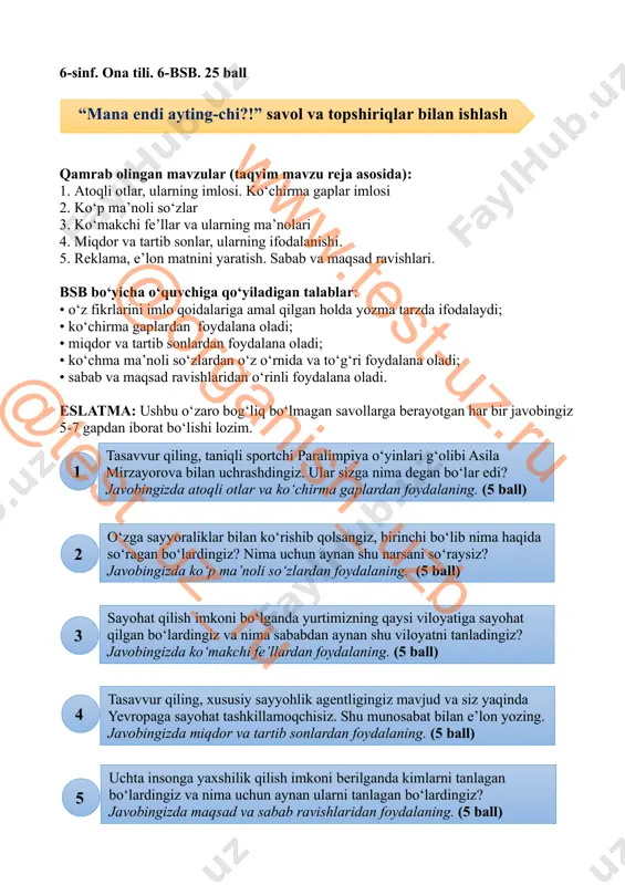 6-ona tili 6-bsb — PDF
