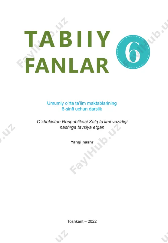 tabiiy fan_darslik (6 sinf) — PDF