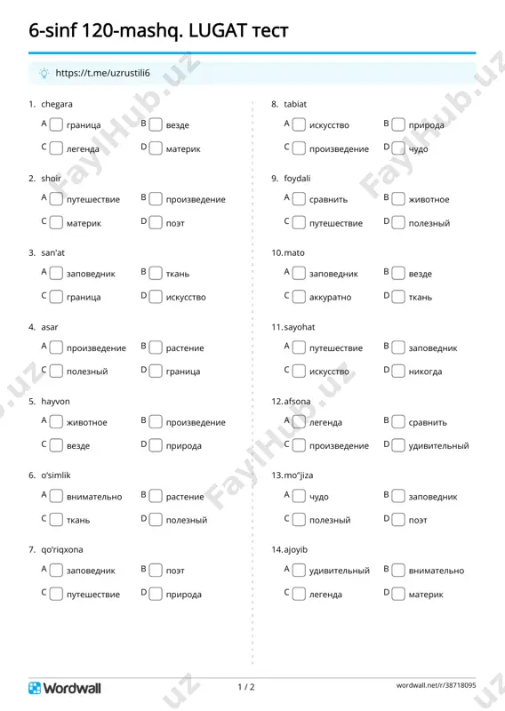 6s-25dars_lugat_test_[@uzrustili6] — PDF