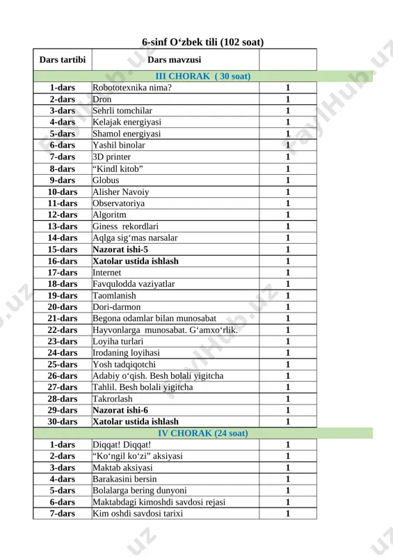 6_sinf_o‘zbek tili_tmr_3_4-chorak — XLSX