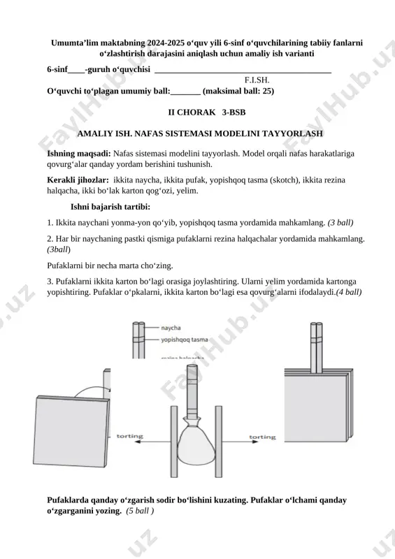 6-sinf tabiiy fan 3-bsb original@summativ_formativ_baholash — DOCX