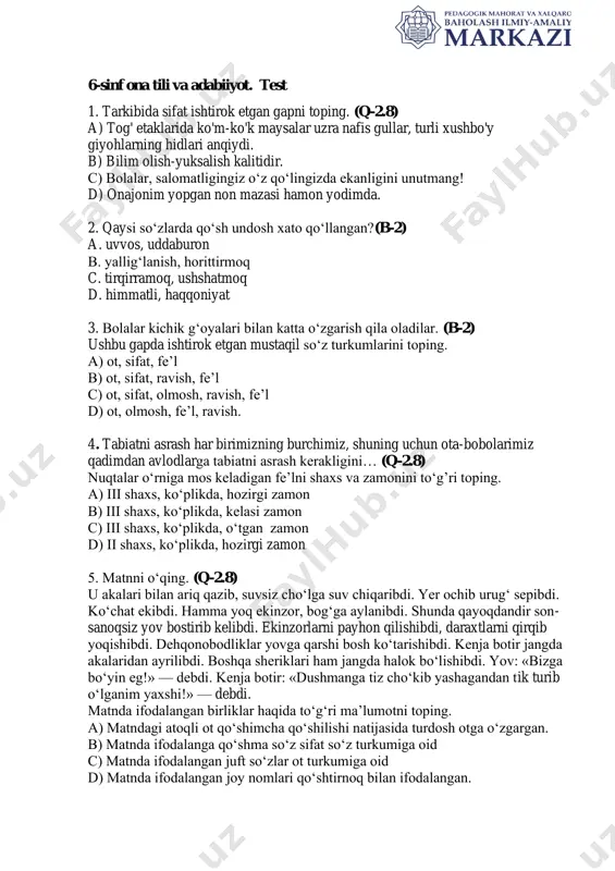 6_sinf_ona_tili_va_adabiyoti_1_chsb_@summativ_formativ_baholash — PDF