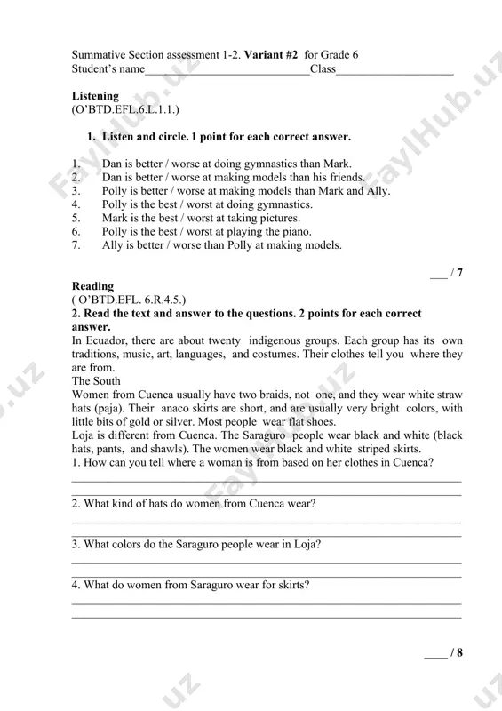 6_sinf_ingliz_tili_2_bsb_2_variant_@summativ_formativ_baholash — PDF
