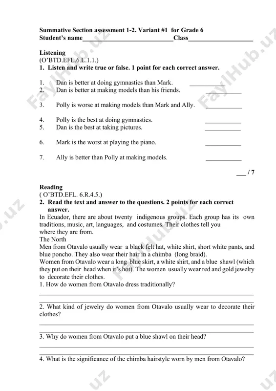 6_sinf_ingliz_tili_2_bsb_1_variant_@summativ_formativ_baholash — PDF