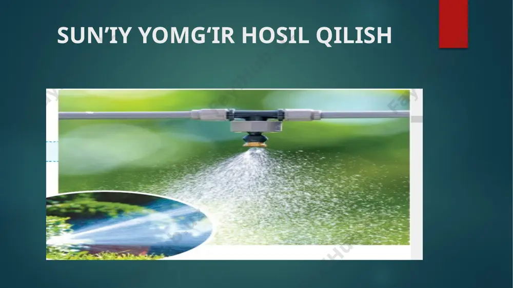 6-sinf. sciens. sun’iy yomg‘ir hosil qilish — PPTX