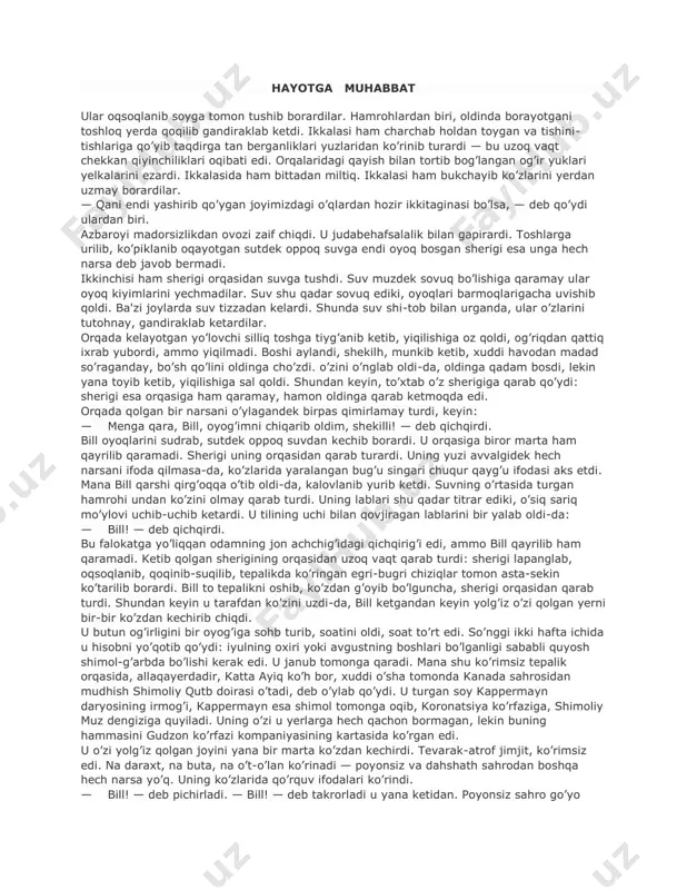 hayotga muhabbat — PDF