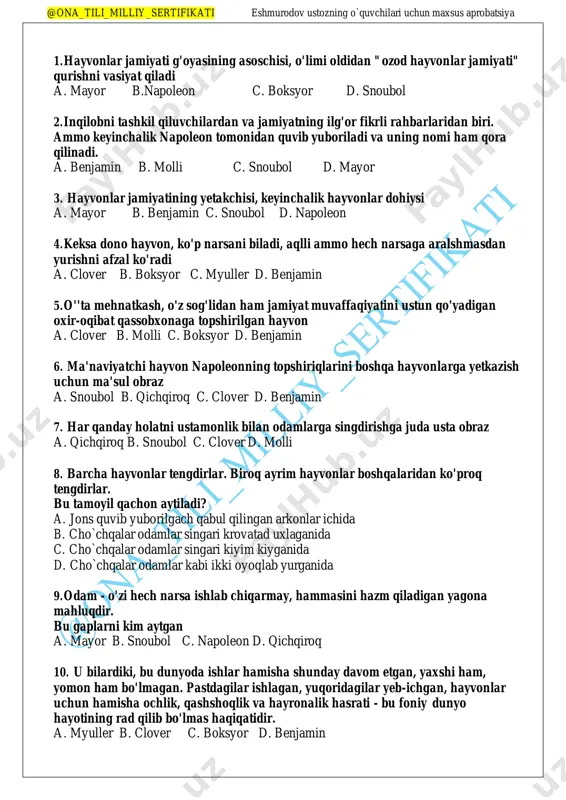 molxona asari 50 eshmurodov ta`lim — PDF