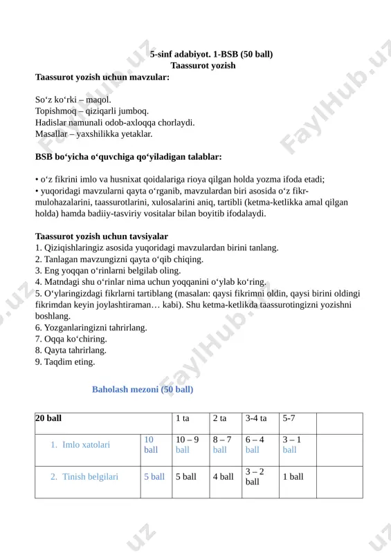 bsb 1_ adabiyot_5-sinf_amaldagi darslik — DOCX