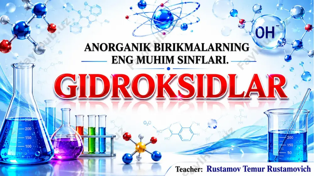 gidroksidlar to'liq nazariya @kimyo_biz — PDF