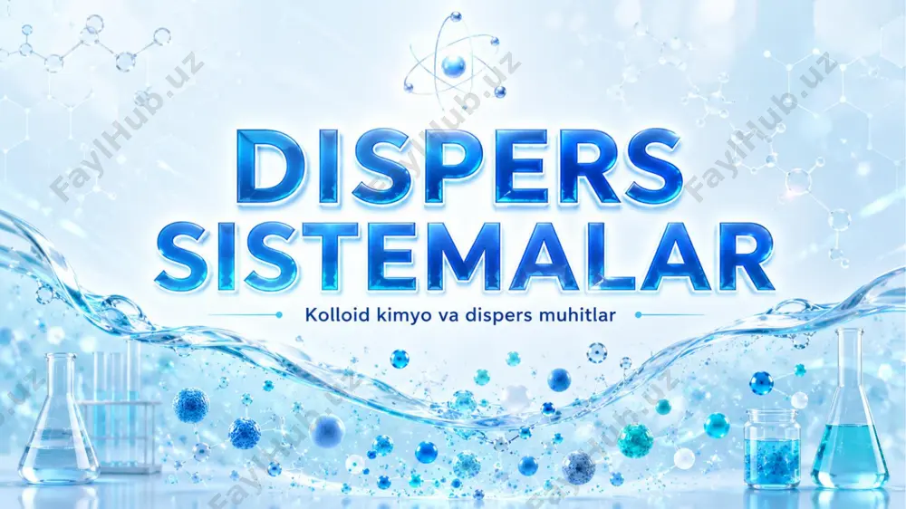dispers sistemalar @kimyo_biz — PDF