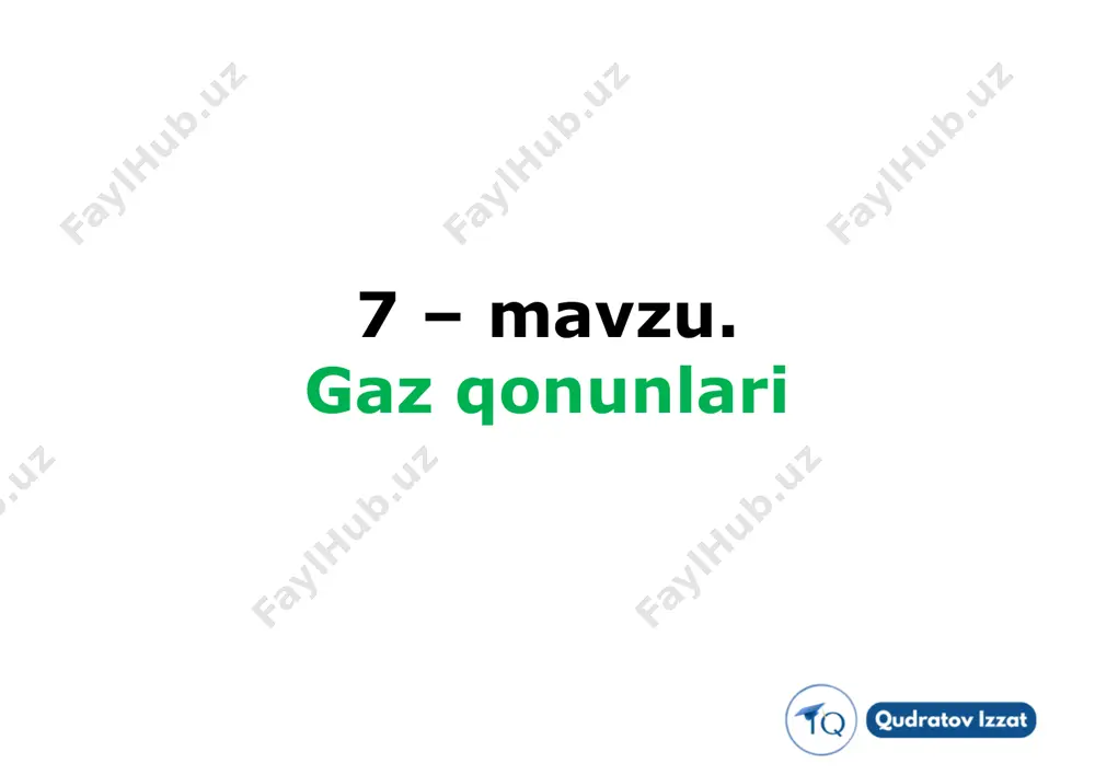 [1.4.7] gaz qonunlari — PDF