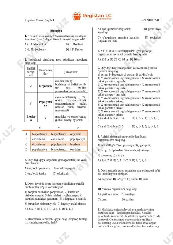 kimyo+biologiya — PDF