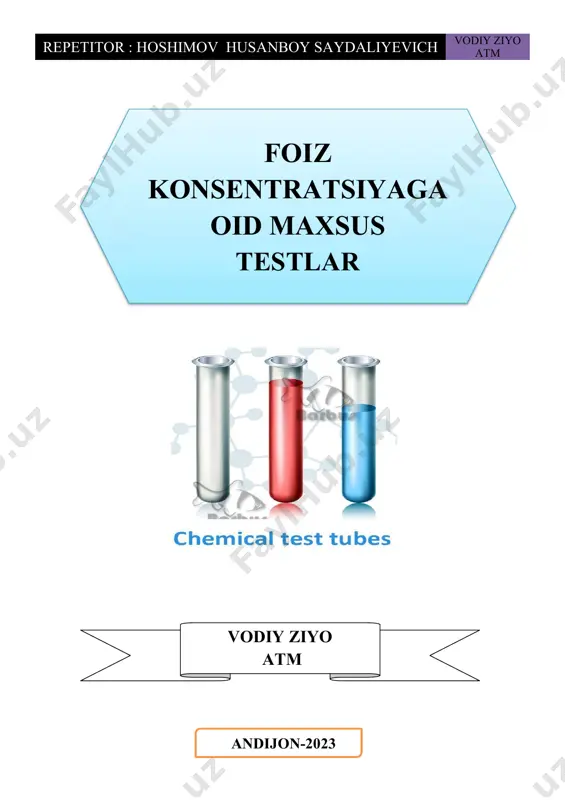 eritma foiz kons 1 va 2 daraja kalit — PDF