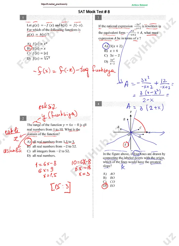 sat - mock test # 8-yechimi — PDF