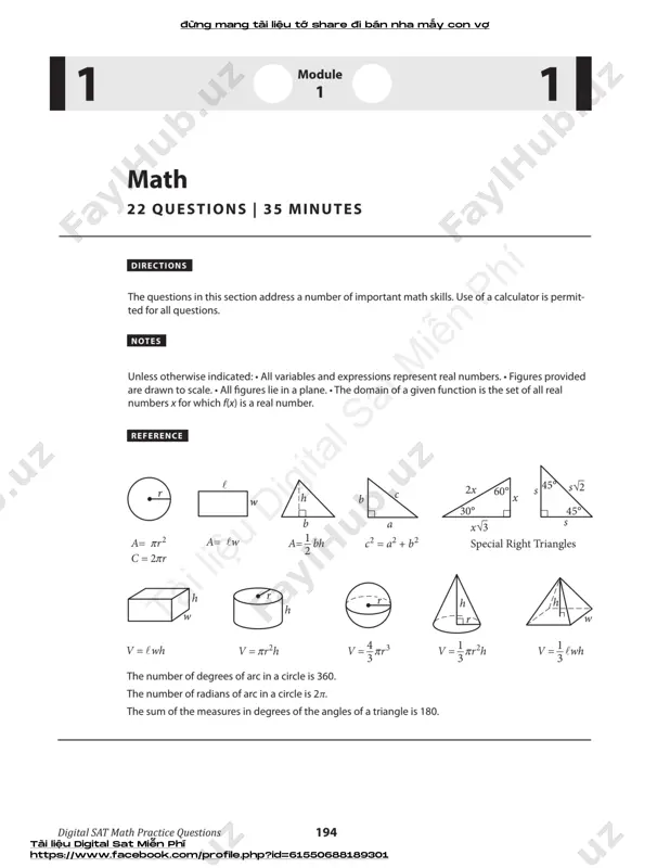 sat - practice test # 22 — PDF