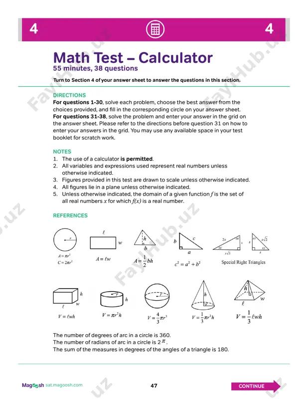 sat - practice test # 6 — PDF