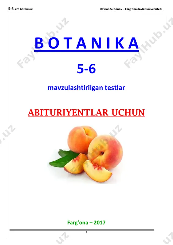 5-6 botanika test sultonov 2 — PDF