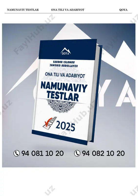 islomov, abdullayev namuna; qoya — PDF