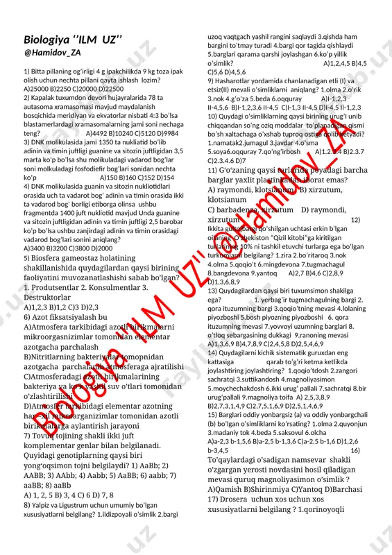 biologiya 'ilm uz' 2020.03.24 @hamidov_za-1 — DOCX
