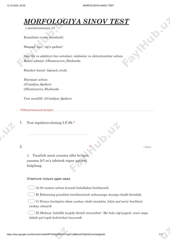 morfologiya test ... — PDF
