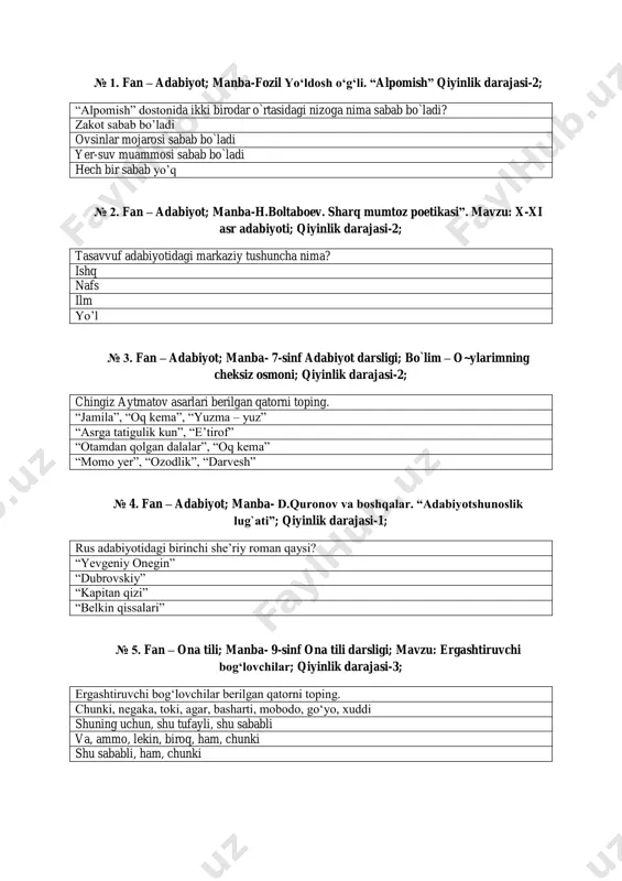 ona tili va adabiyot attestatsiya1 — PDF