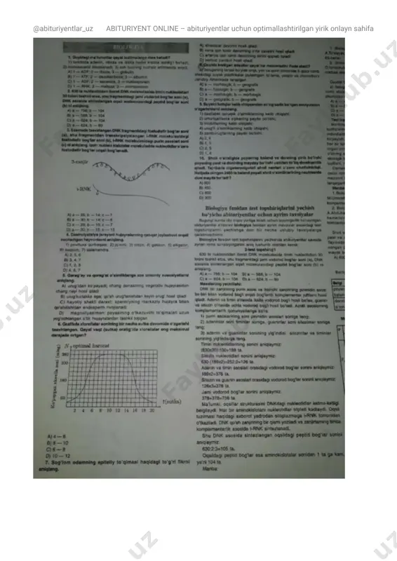 biologiya dtm 2019 yangi testlar [@kitoblar1] — PDF