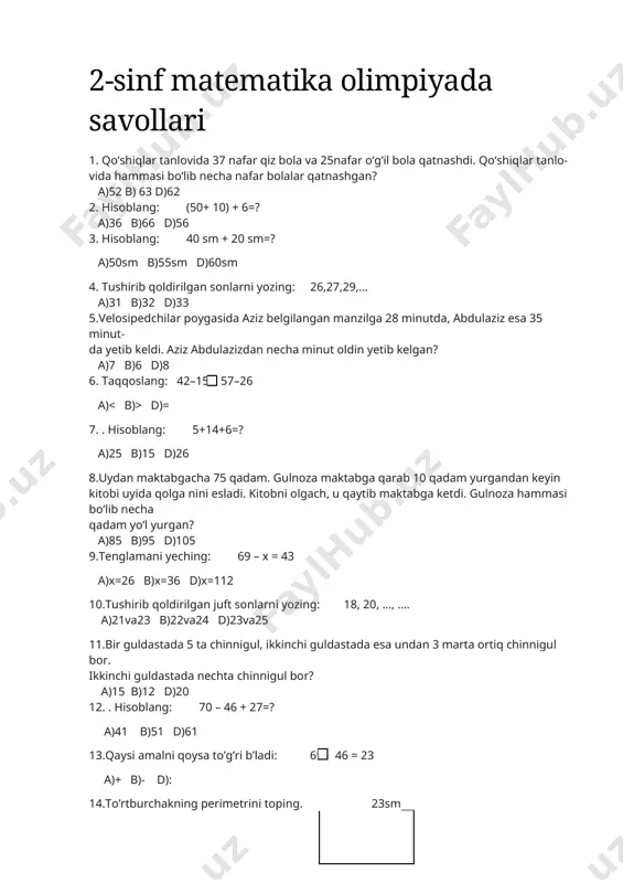 2-sinf — DOCX