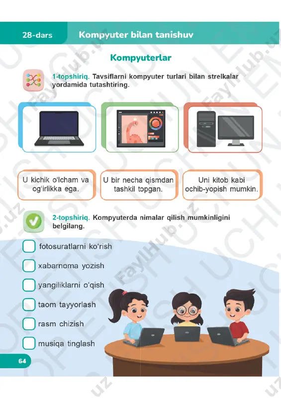 informatika 2-sinf daftar 28-34-darslar — PDF