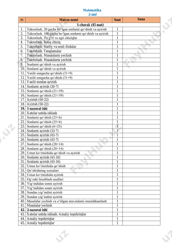 matematika 2-sinf 2025-2026 — PDF