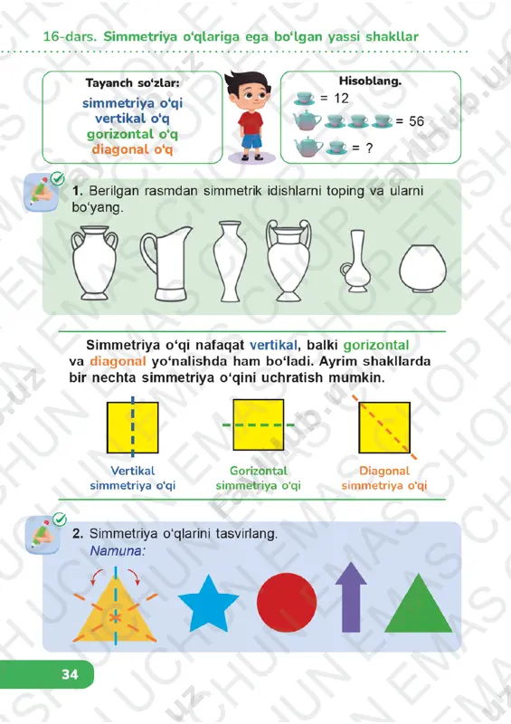 matematika 1-sinf 4-chorak 16-20-darslar — PDF