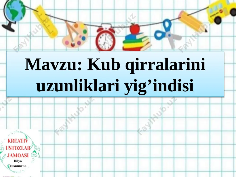 19-dars matematika 3-sinf — PPTX