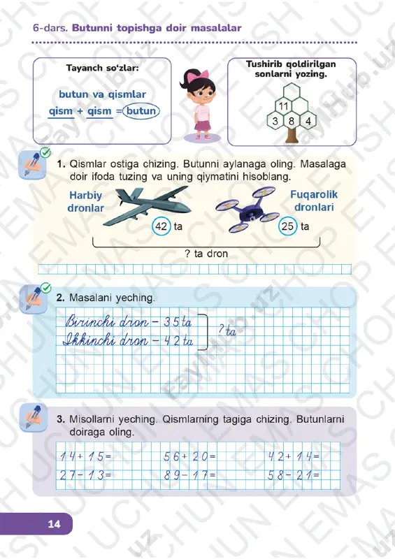 matematika 1-sinf (2) 6-10-darslar — PDF