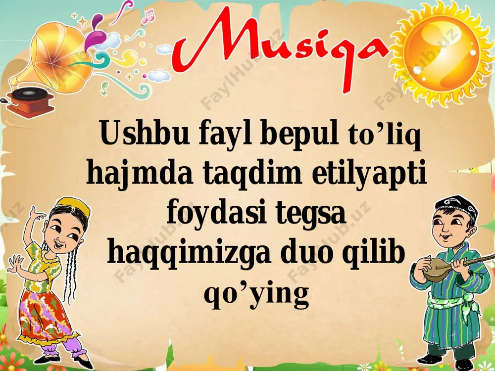 3 sinf musiqa ko'rgazmalar yillik — PDF