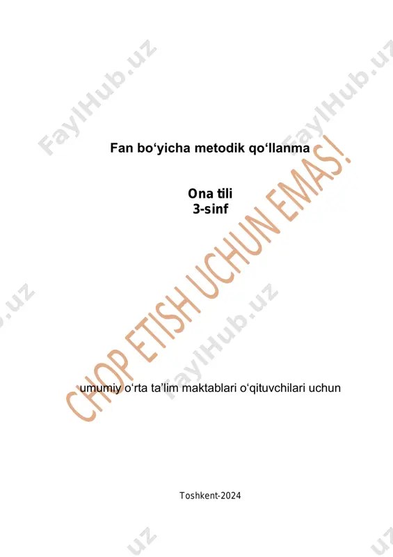 ona tili 3-sinf (1-dars) — PDF