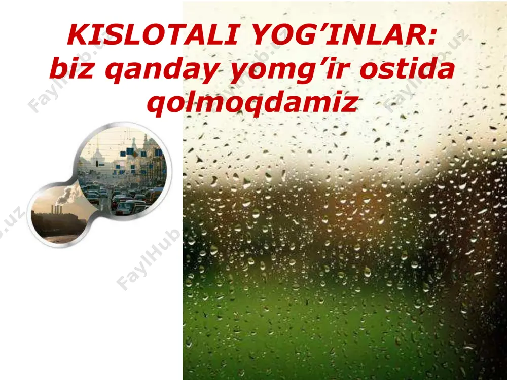 kislotali yomg'irlar — PDF
