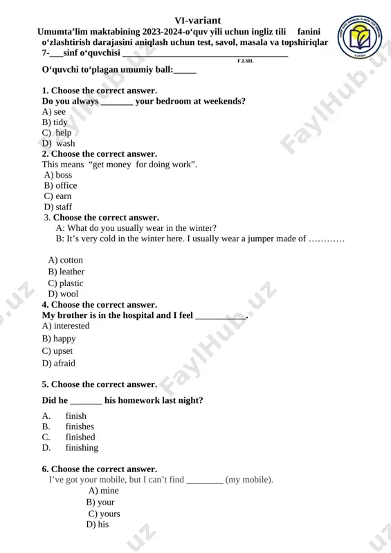 7-sinf.option 4 — DOCX
