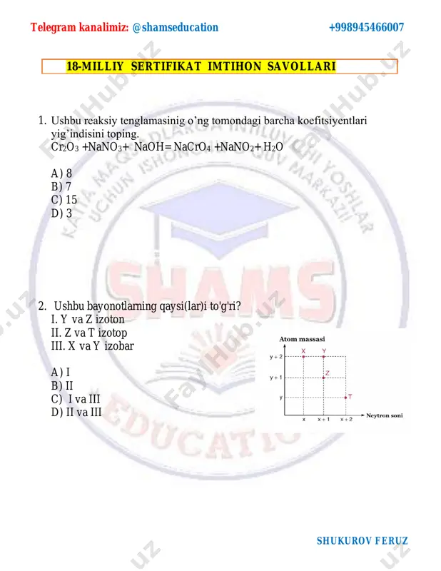 18-mock — kimyo — PDF