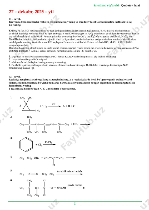 2. 27,28,29-dekabr, 2025 [yozma ish].. — PDF