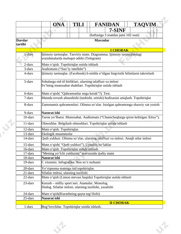 7-sinf ona tili yillik 2025-2026 @e_baza_ishreja — XLSX