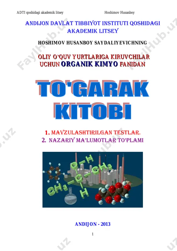 to'garak kitob-2 organika vodiy ziyo — PDF