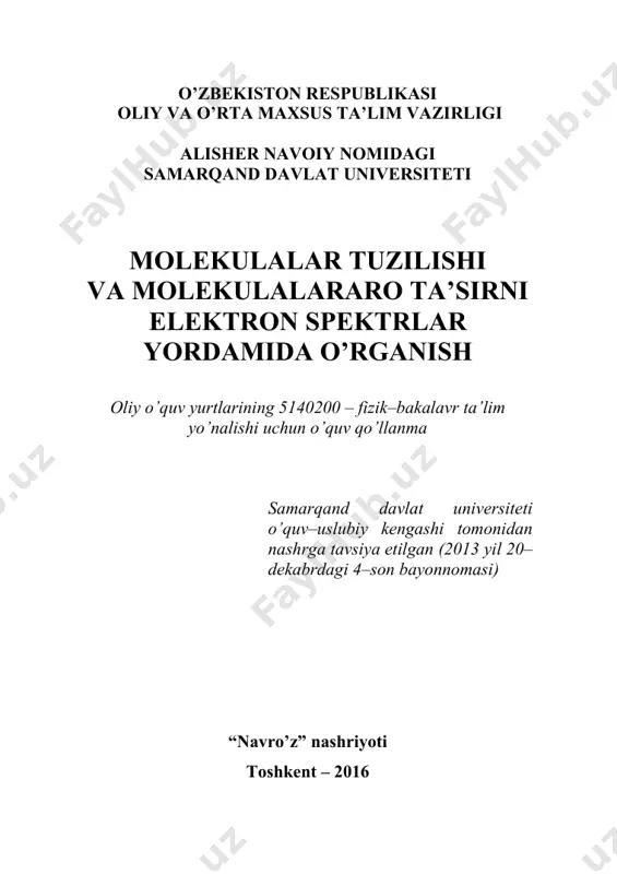 76f1f480b7bfbc472a3c43580d6a0410_molekulalar_tuzilishi_va_molekulalararo — PDF
