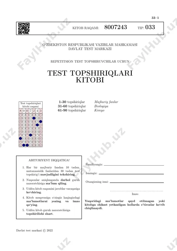 2021-yilgi original variantlar — PDF