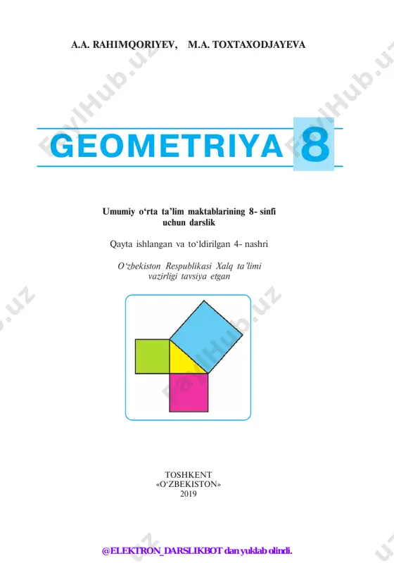 8-sinf geometriya 2019 (@elekton_darslikbot) — PDF