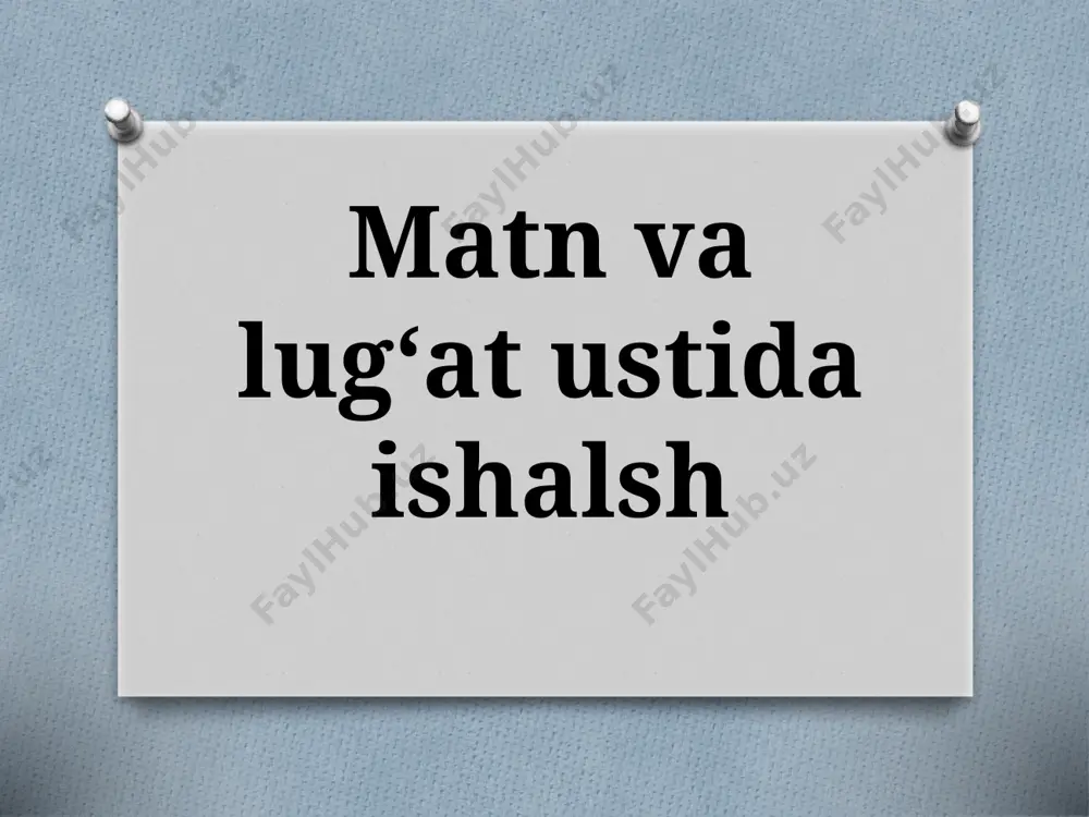 5-sinf. matn va lug'at ustida ishlash (80 betdagi) — PPTX