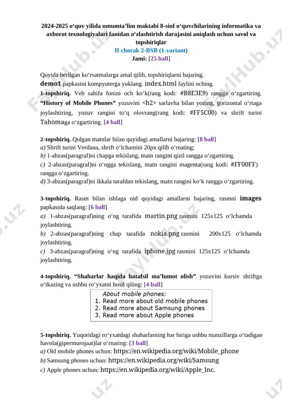 8_sinf_informatika_2_bsb_1_variant_@summativ_formativ_baholash — DOCX