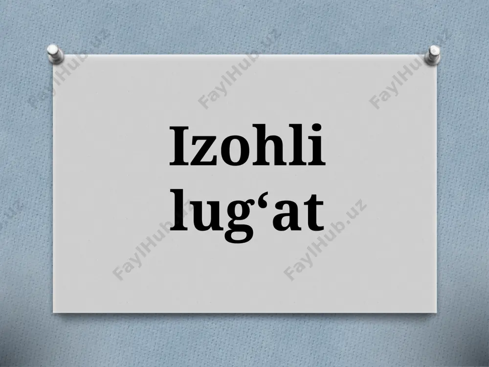 5-sinf. izohli lug‘at — PPTX
