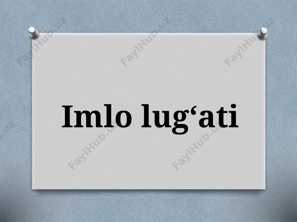5-sinf. imlo lug‘ati — PPTX